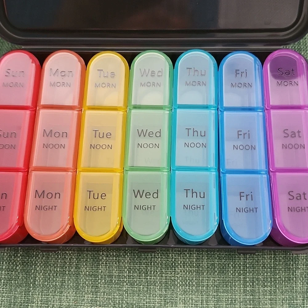 Colorful Weekly Pill Organizer